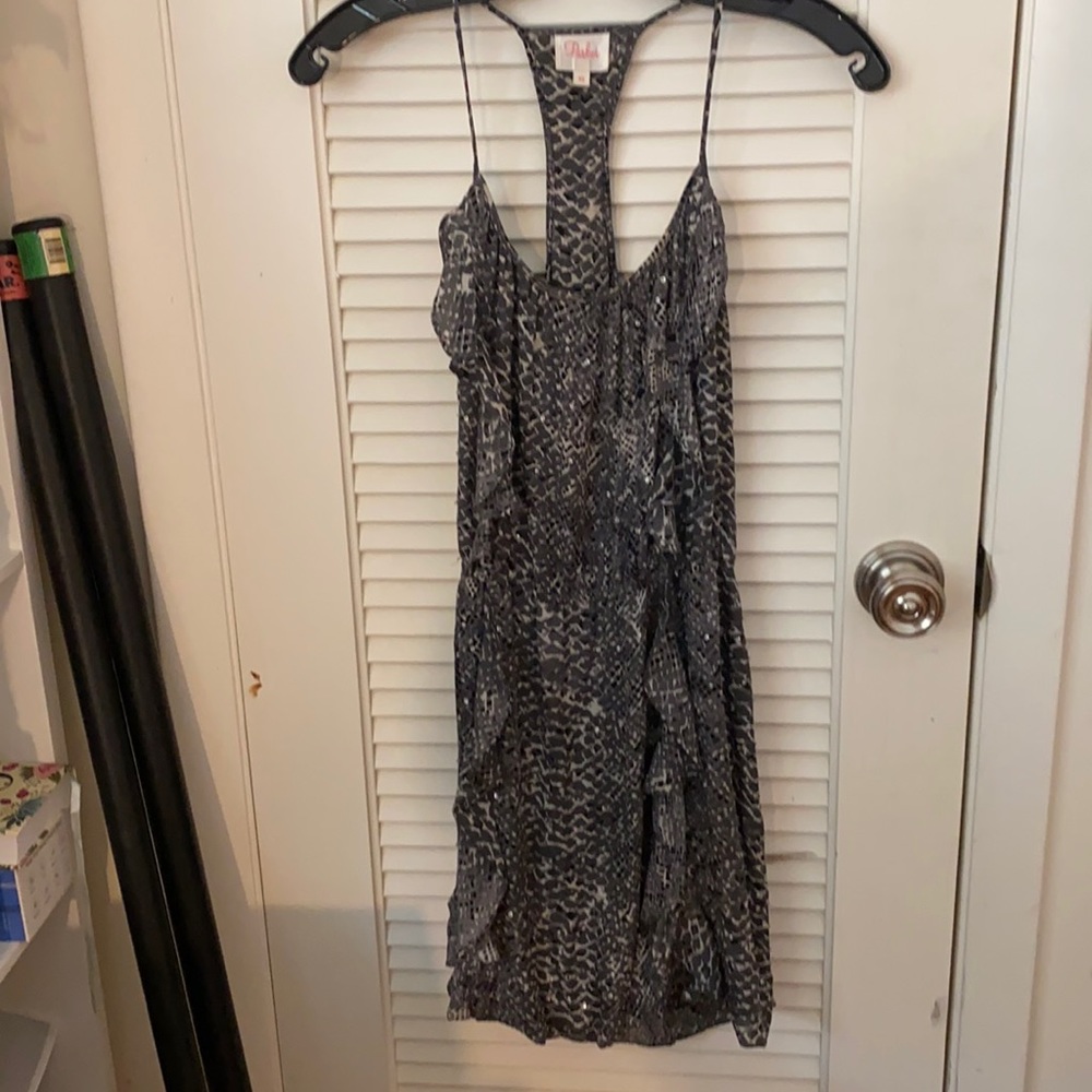 Parker Python Print Dress Xs - image 1